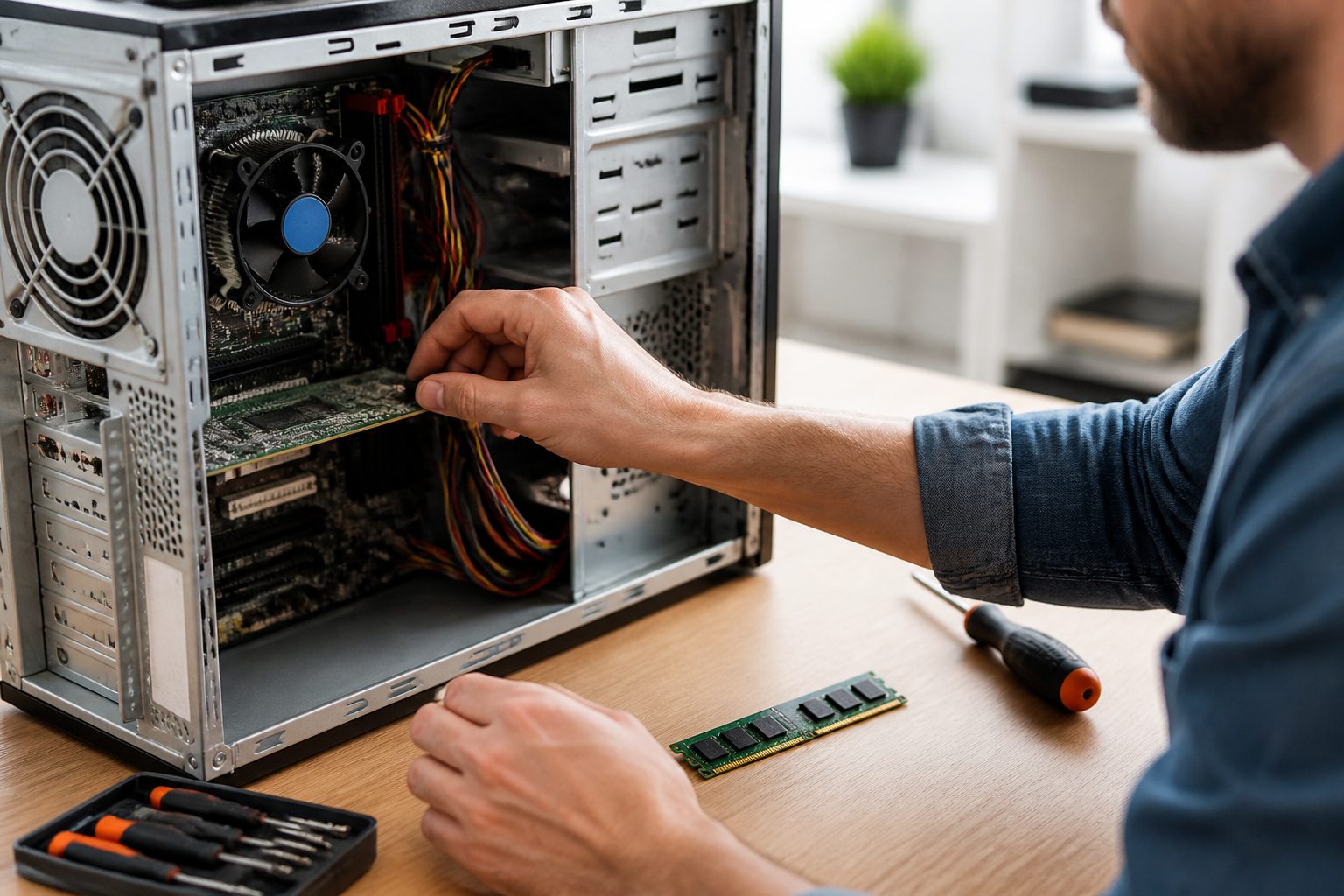Diagnostic et réparation matérielle d’un ordinateur de bureau